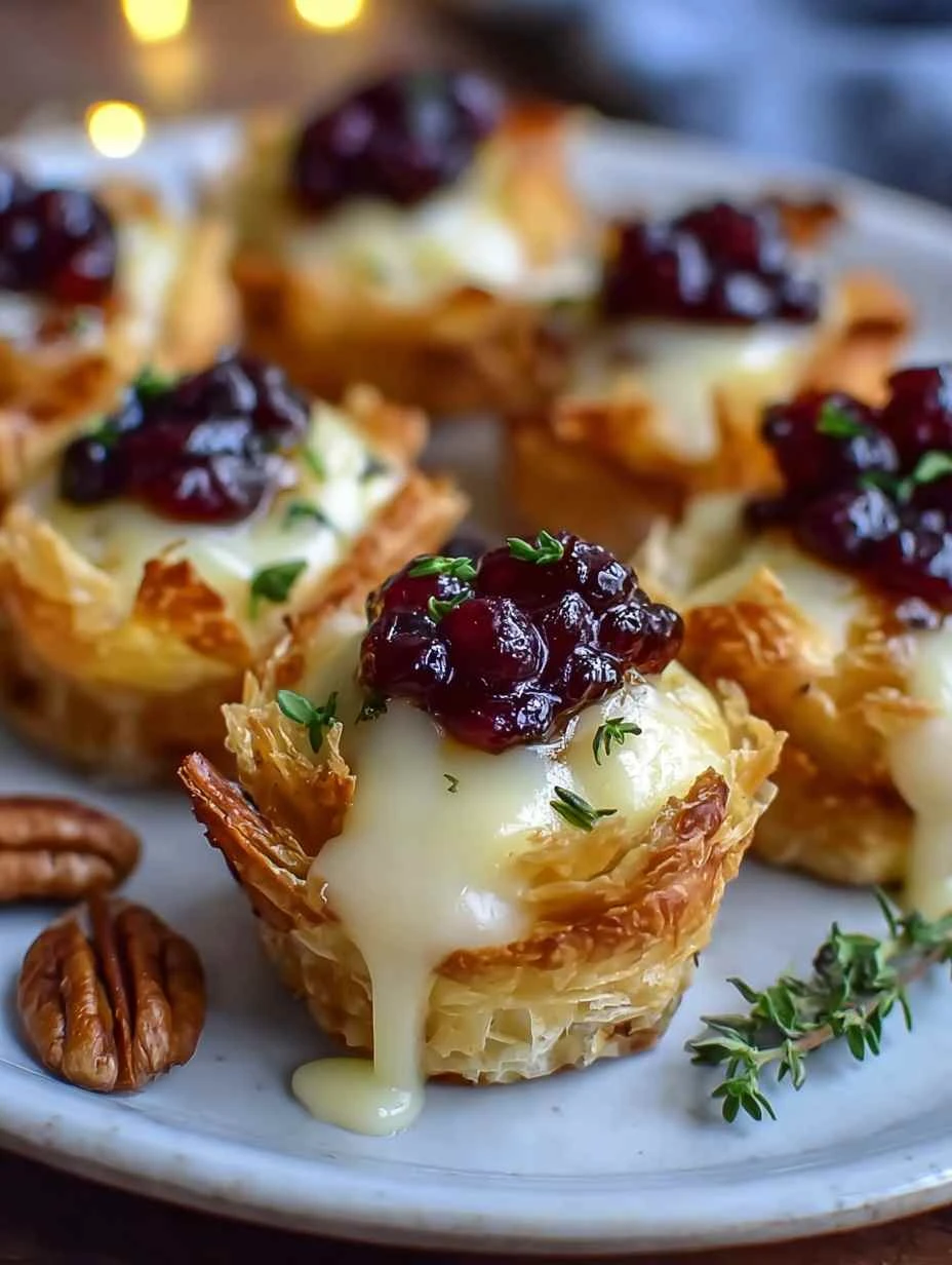 Crispy Baked Brie Bites Recipe Phyllo Cup Appetizer Ideas Easy Brie Phyllo Cup Recipe How To Make Brie Bites Baked Brie Ph...