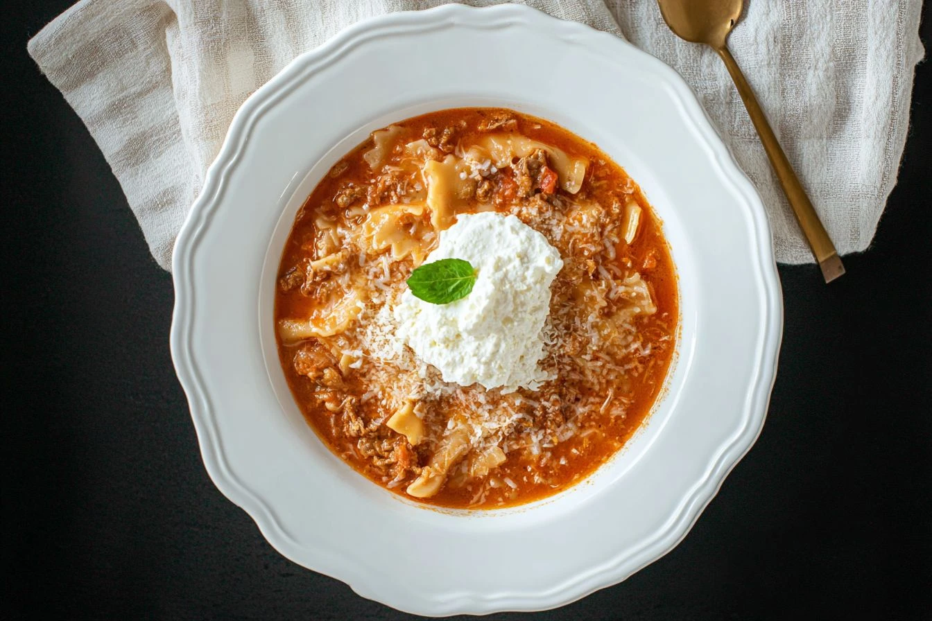 Dutch Oven Lasagna Soup