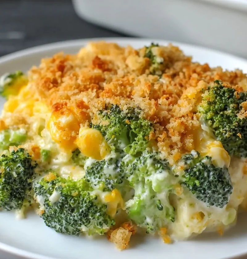 Easy Broccoli Cheese Casserole Recipe Creamy Broccoli Cheese Bake Cozy Night Broccoli Cheese Dish Best Cheese For Broccoli...