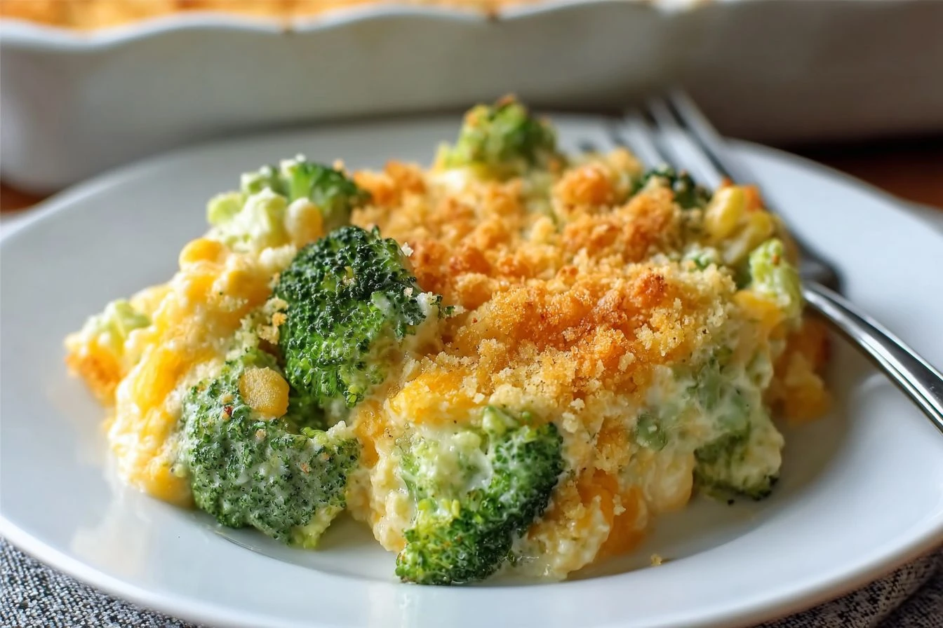 Easy Broccoli Cheese Casserole Recipe Creamy Broccoli Cheese Bake Cozy Night Broccoli Cheese Dish Best Cheese For Broccoli...