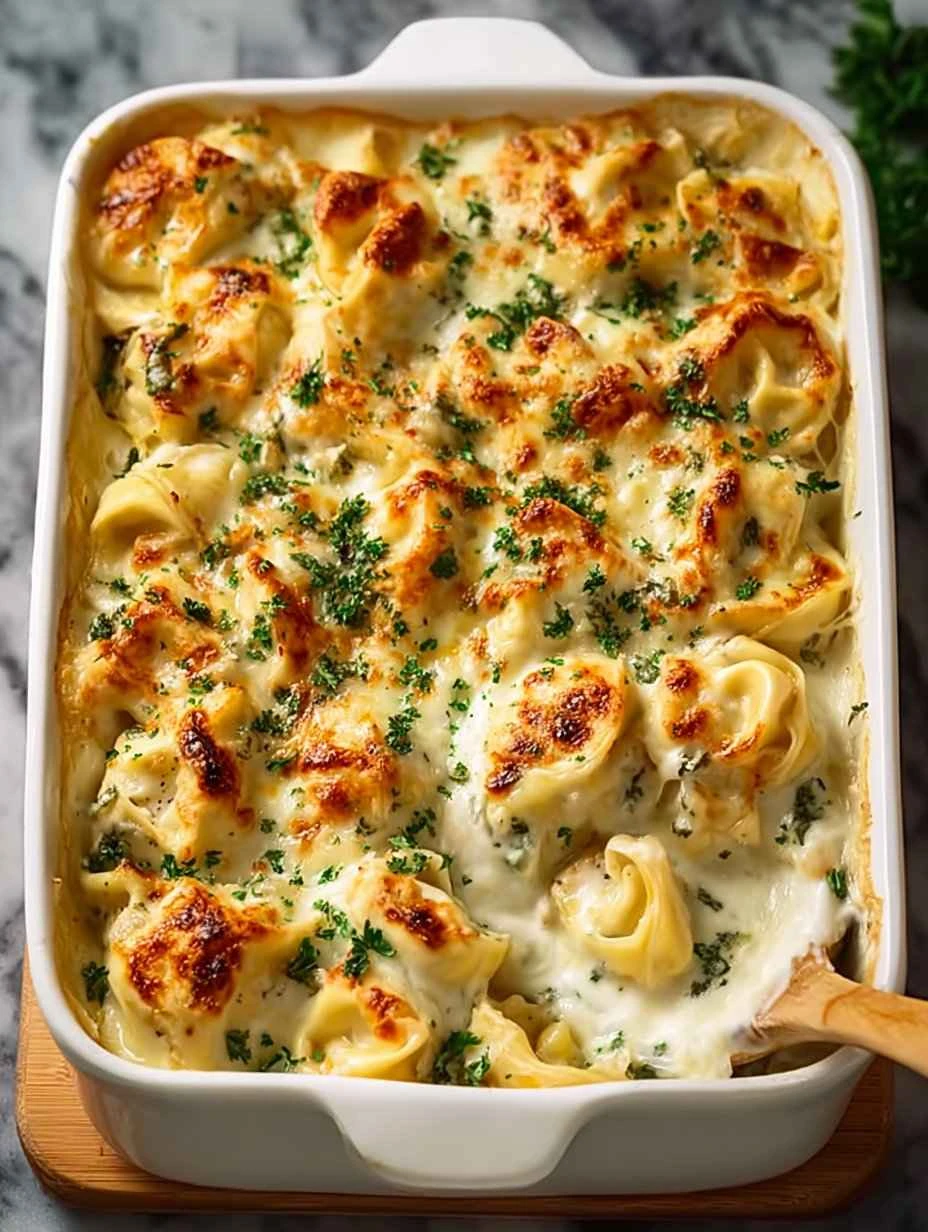 Easy Cheesy Chicken Tortellini Bake Recipe Best Chicken Tortellini Bake For Couples Romantic Chicken Tortellini Dinner Ide...