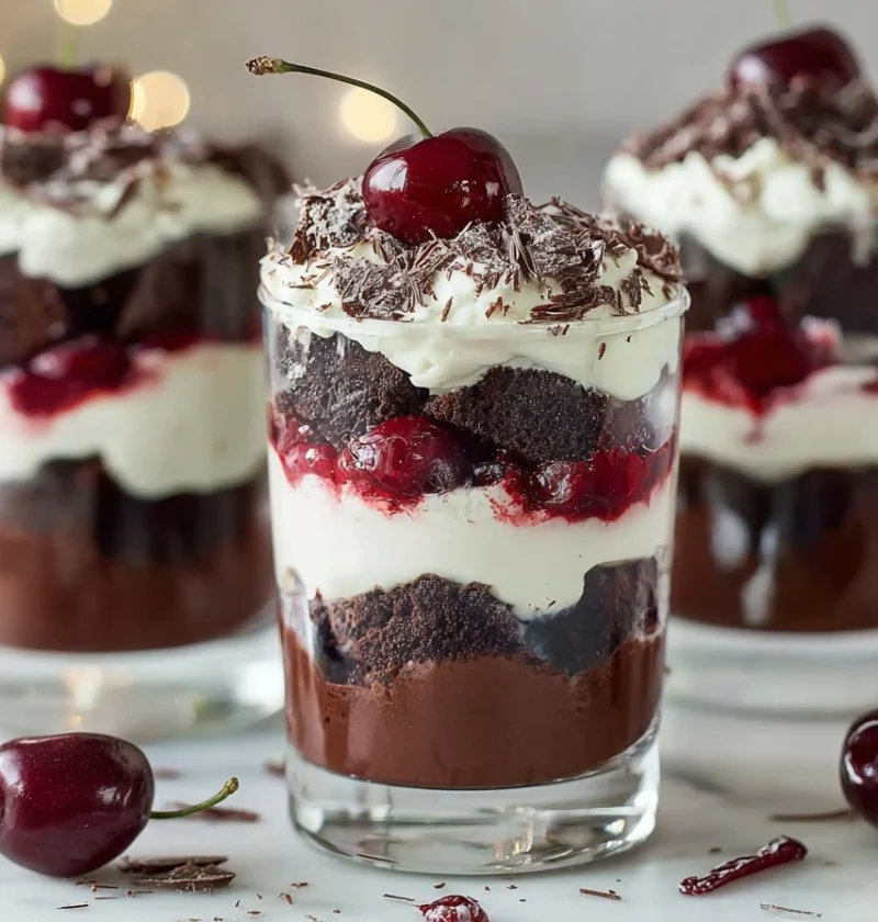 Easy Christmas Black Forest Trifle Recipe Make Ahead Black Forest Trifle For Christmas Gluten Free Black Forest Trifle Chr...