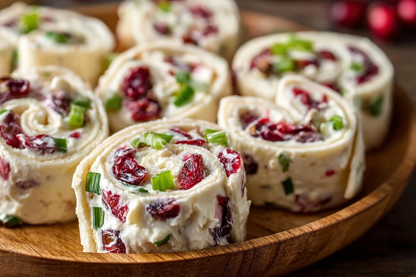 Easy Christmas Cranberry Roll Ups Recipe Vegan Christmas Cranberry Roll Ups Recipe Gluten-free Christmas Cranberry Roll Up...