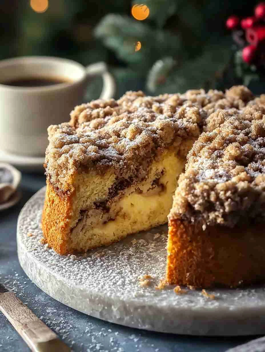 Easy Christmas Morning Coffee Cake Recipe Homemade Cinnamon Streusel Coffee Cake Best Christmas Coffee Cake Ideas Cinnamon...