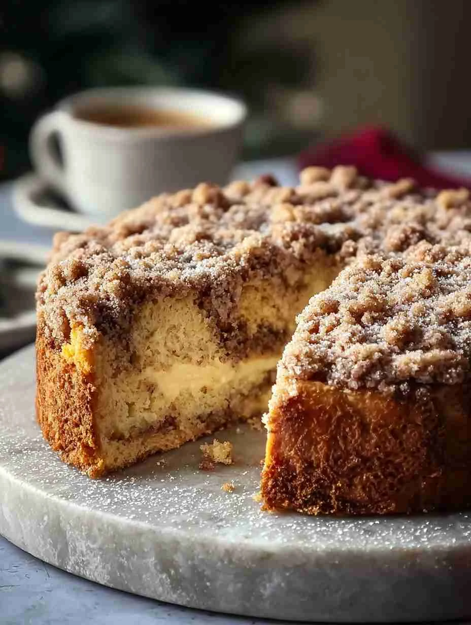 Easy Christmas Morning Coffee Cake Recipe Homemade Cinnamon Streusel Coffee Cake Best Christmas Coffee Cake Ideas Cinnamon...