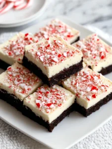 Christmas Morning No Bake Peppermint Bars