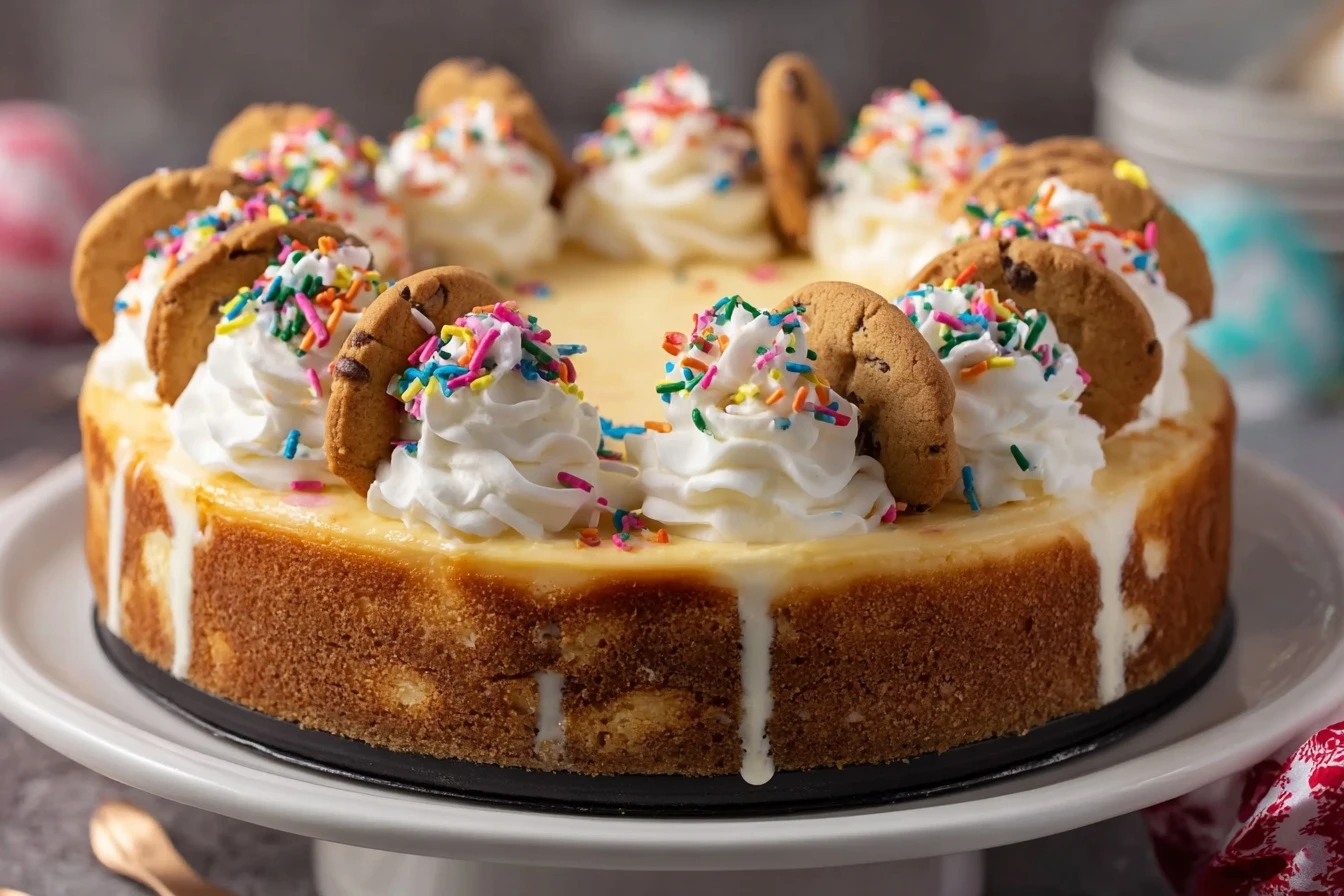 Christmas Sugar Cookie Cheesecake Recipe