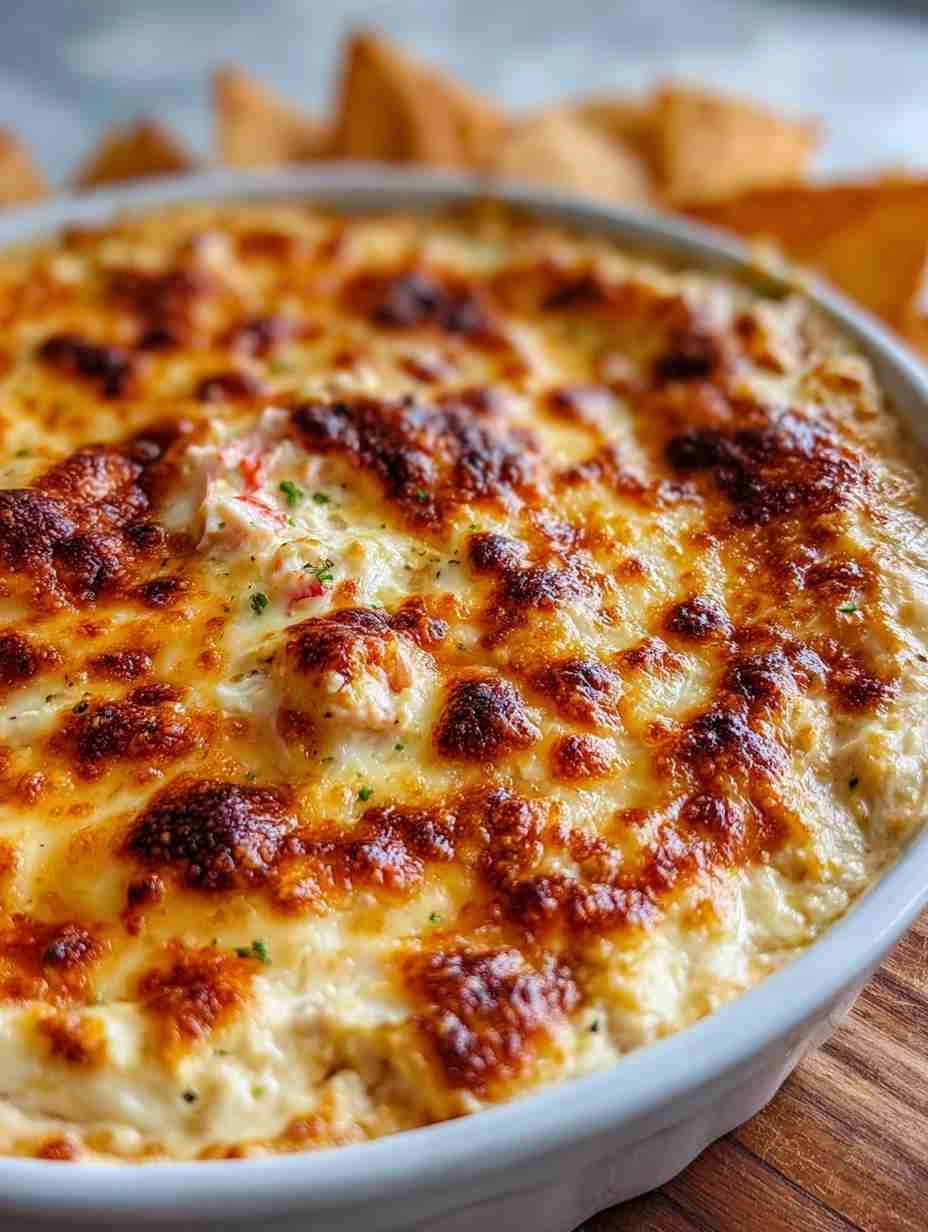 Creamy Baked Crab Rangoon Dip – Easy Party Favorite Recipe