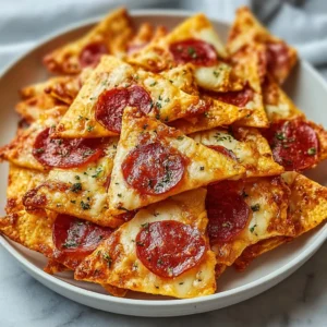 Crispy Pizza Chips (Only 2 Ingredients!)