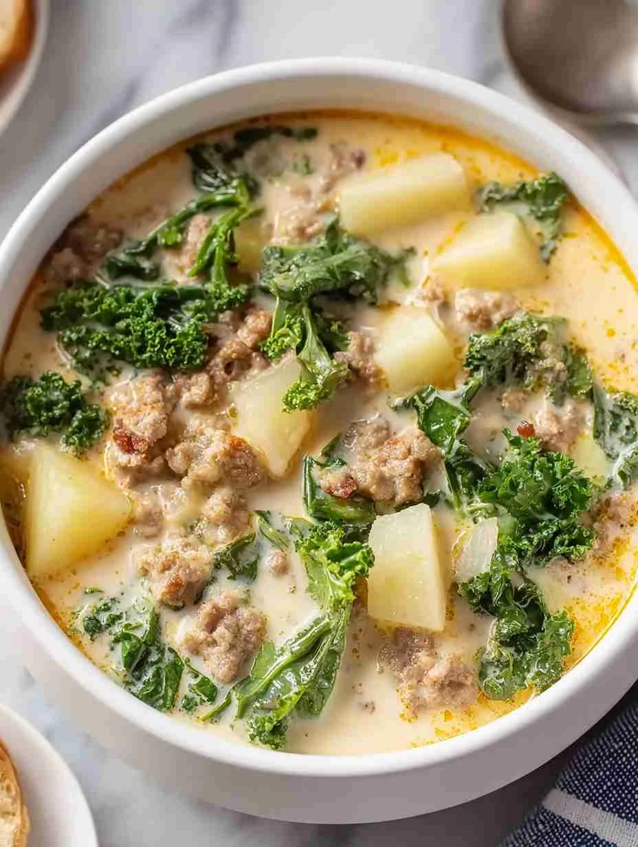 Easy Crockpot Zuppa Toscana Recipe Olive Garden Soup Copycat Slow Cooker Best Zuppa Toscana Crockpot Recipe Low Calorie Zu...