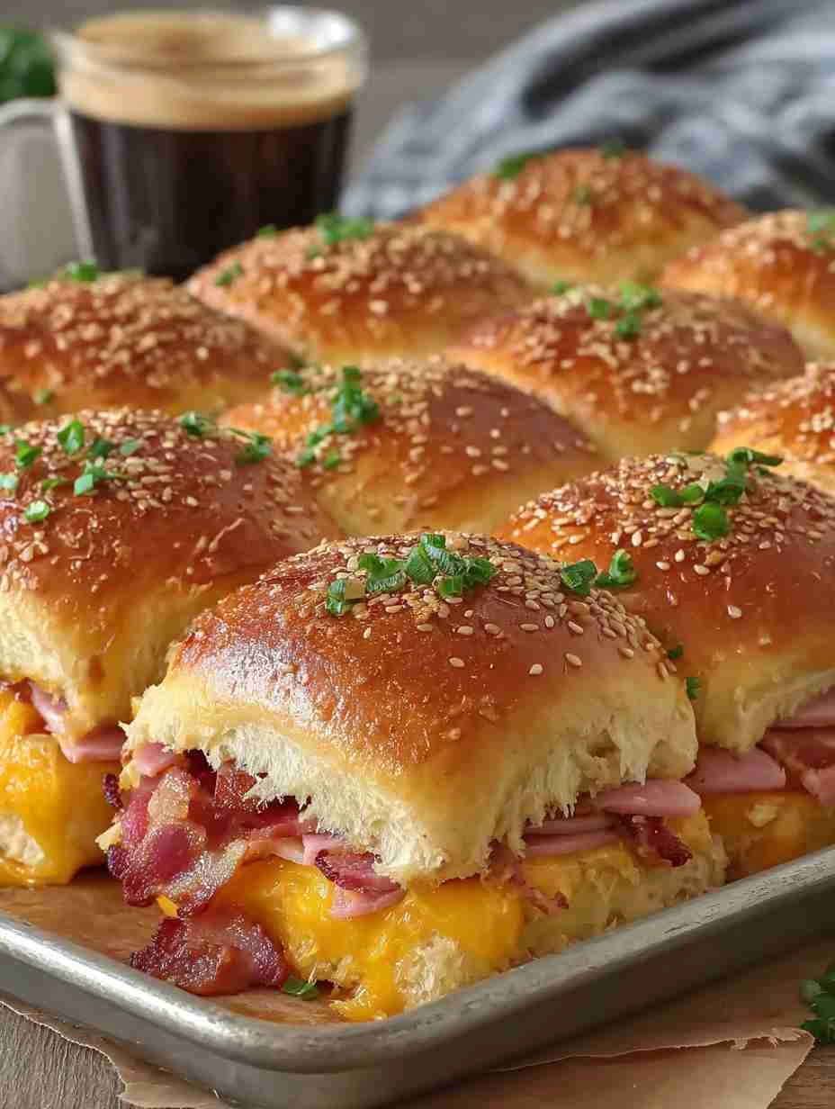 Easy Ham Cheese Sliders Recipe Cozy Breakfast Sliders Brunch Homemade Ham Cheese Breakfast Idea Best Cheese Ham Slider Rec...