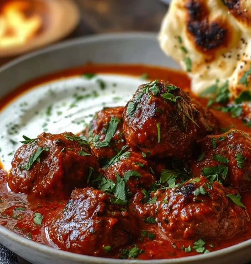 Easy Harissa Beef Meatballs Recipe Harissa Meatballs With Yogurt Sauce Quick Beef Meatballs For Dinner Spicy Harissa Meatb...