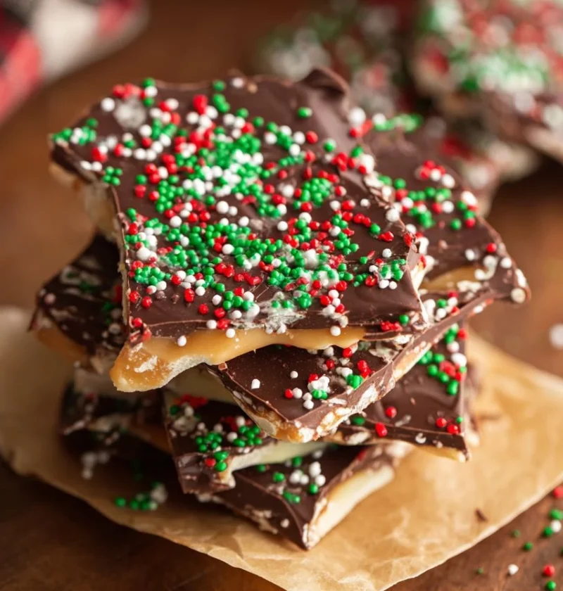 Easy Homemade Christmas Crack Recipe Saltine Toffee Bark DIY Best Saltine Cracker Toffee Tutorial How To Make Christmas Cr...