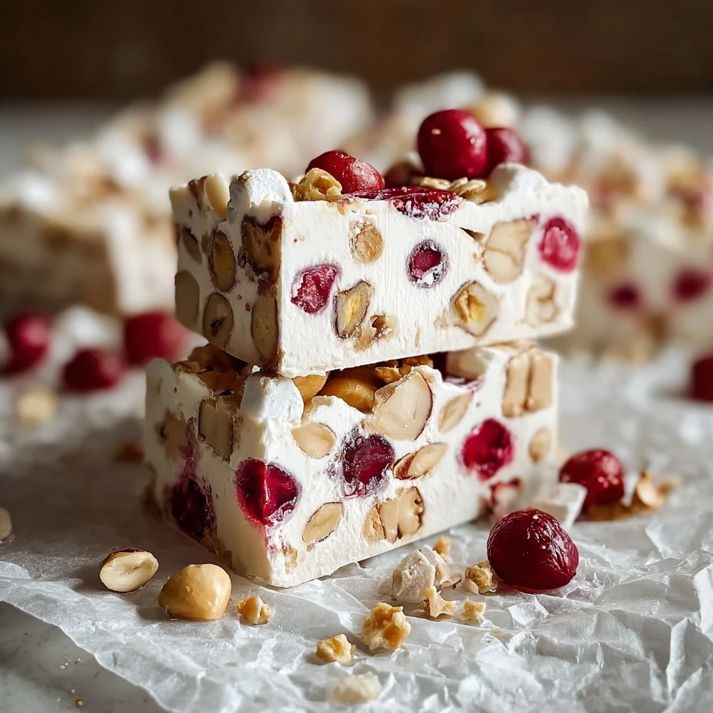 Easy No-bake Marshmallow Nougat Bars Gluten-free Marshmallow Nougat Bars Recipe No-bake Nougat Bar Ideas How To Make Marsh...