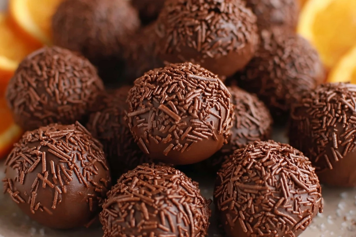 Easy Orange Chocolate Truffles Recipe Homemade Orange Chocolate Truffles Orange Infused Chocolate Truffles DIY Holiday Ora...