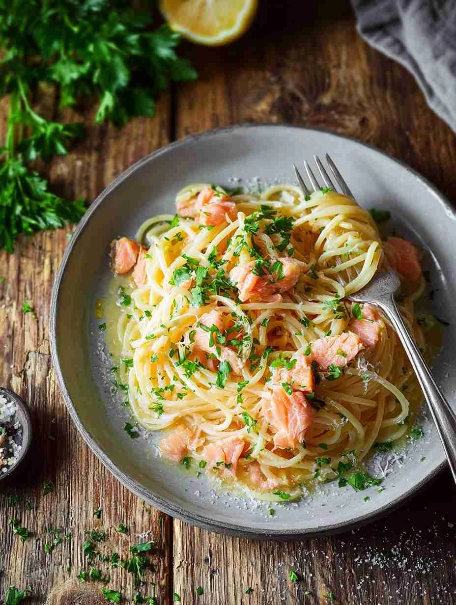 Easy Smoked Salmon Carbonara Recipe Best Smoked Salmon Pasta Creamy Smoked Salmon Carbonara Gluten-free Smoked Salmon Carb...