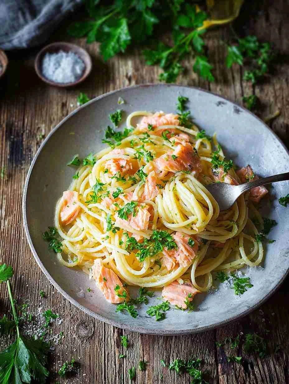 Easy Smoked Salmon Carbonara Recipe Best Smoked Salmon Pasta Creamy Smoked Salmon Carbonara Gluten-free Smoked Salmon Carb...