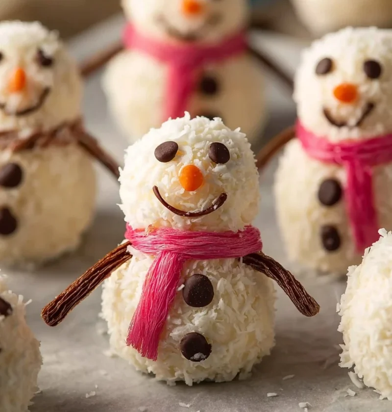 Easy Snowman Truffles Recipe Homemade Christmas Snowmen Truffles Snowmen Truffles For Kids Party How To Make Snowman Truff...