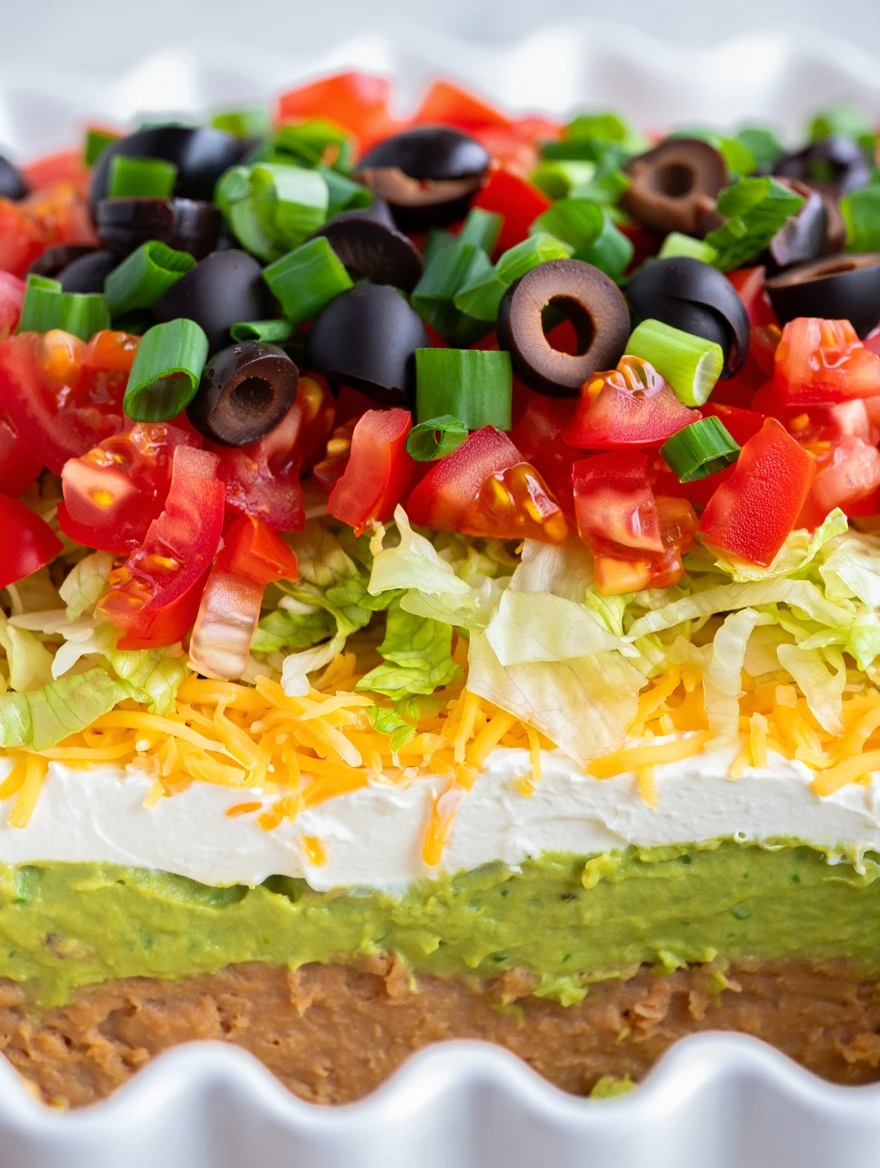 Easy Taco Dip Recipe No Bake Best Cheesy Taco Dip Recipe Healthy Taco Dip With Greek Yogurt Vegan Taco Dip Recipe Easy Glu...