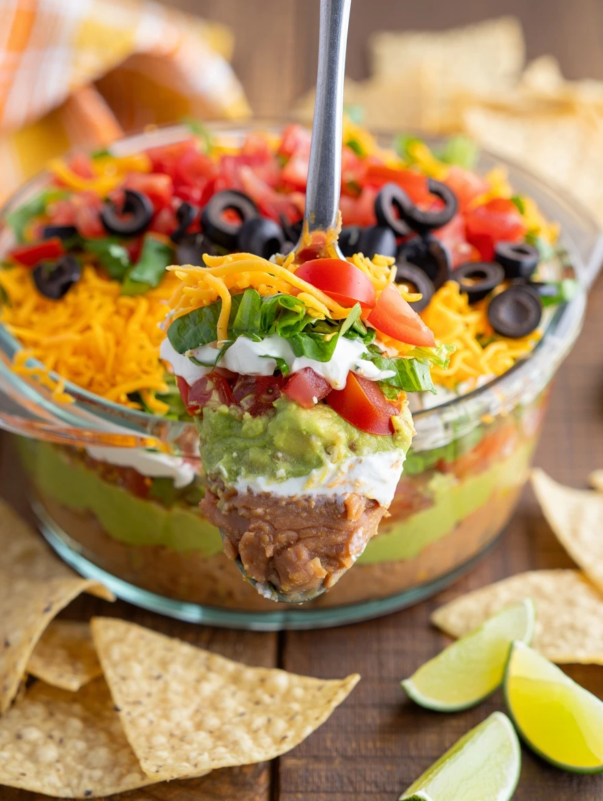 Easy Taco Dip Recipe No Bake Best Cheesy Taco Dip Recipe Healthy Taco Dip With Greek Yogurt Vegan Taco Dip Recipe Easy Glu...