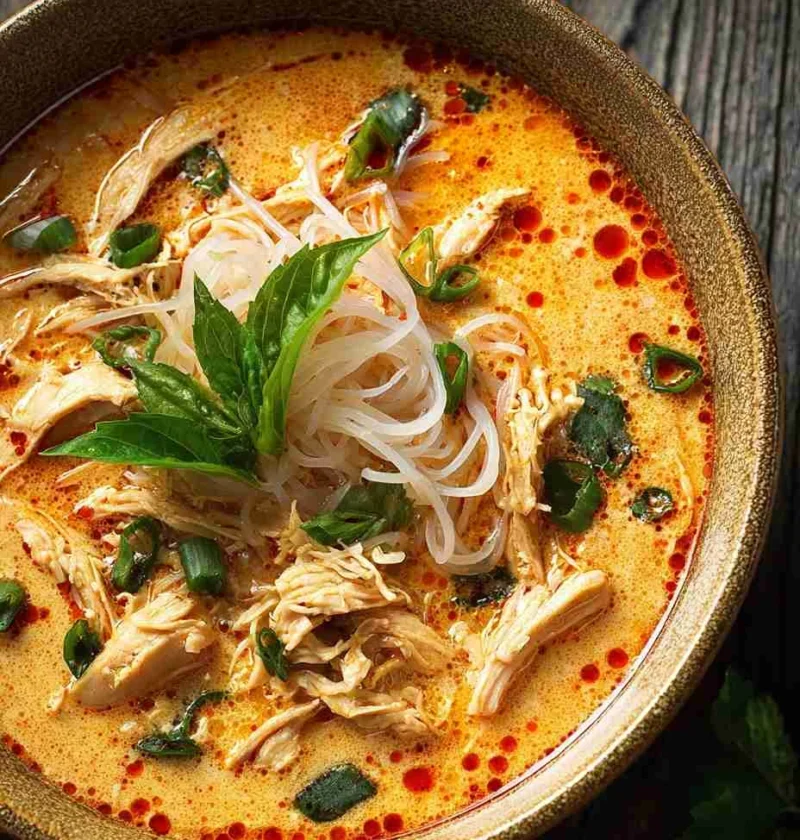 Easy Thai Chicken Soup Recipe Homemade Thai Chicken Soup Ingredients Best Spices For Thai Chicken Soup Thai Coconut Chicke...