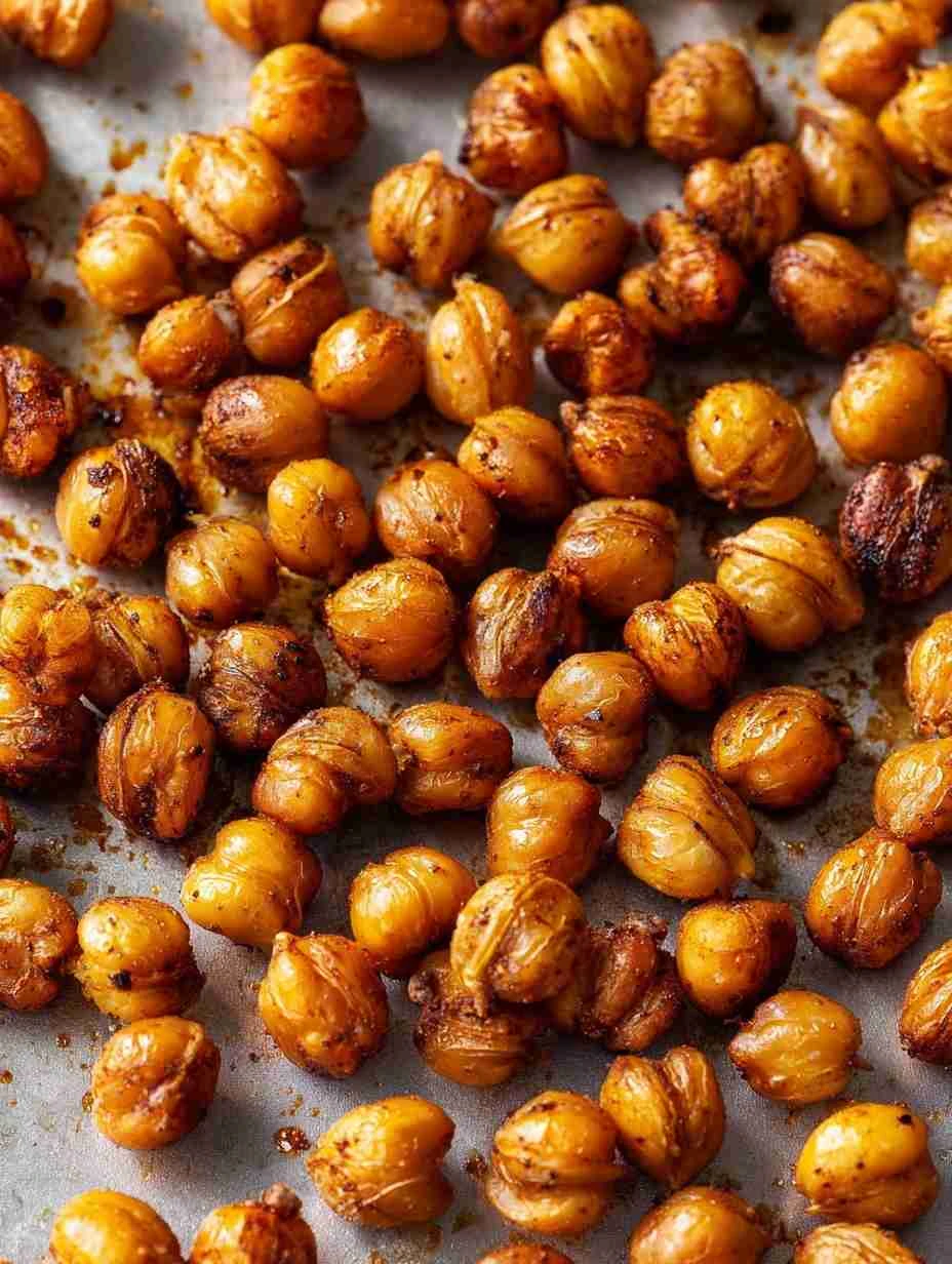 Easy Toasted Chickpeas Recipe Crunchy Roasted Chickpeas Snack Healthy Toasted Chickpeas For Snacking Gluten-free Chickpeas...