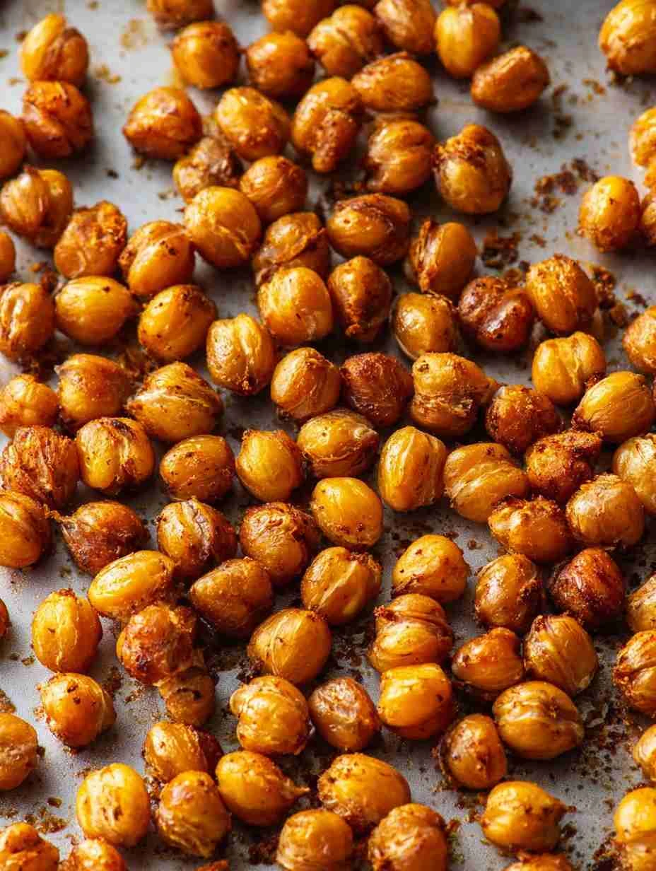 Easy Toasted Chickpeas Recipe Crunchy Roasted Chickpeas Snack Healthy Toasted Chickpeas For Snacking Gluten-free Chickpeas...