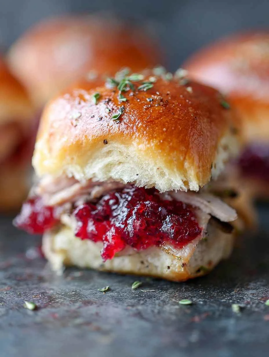 Easy Turkey Cranberry Sliders Recipe Best Turkey Cranberry Sliders For Thanksgiving Homemade Turkey Sliders With Cranberry...