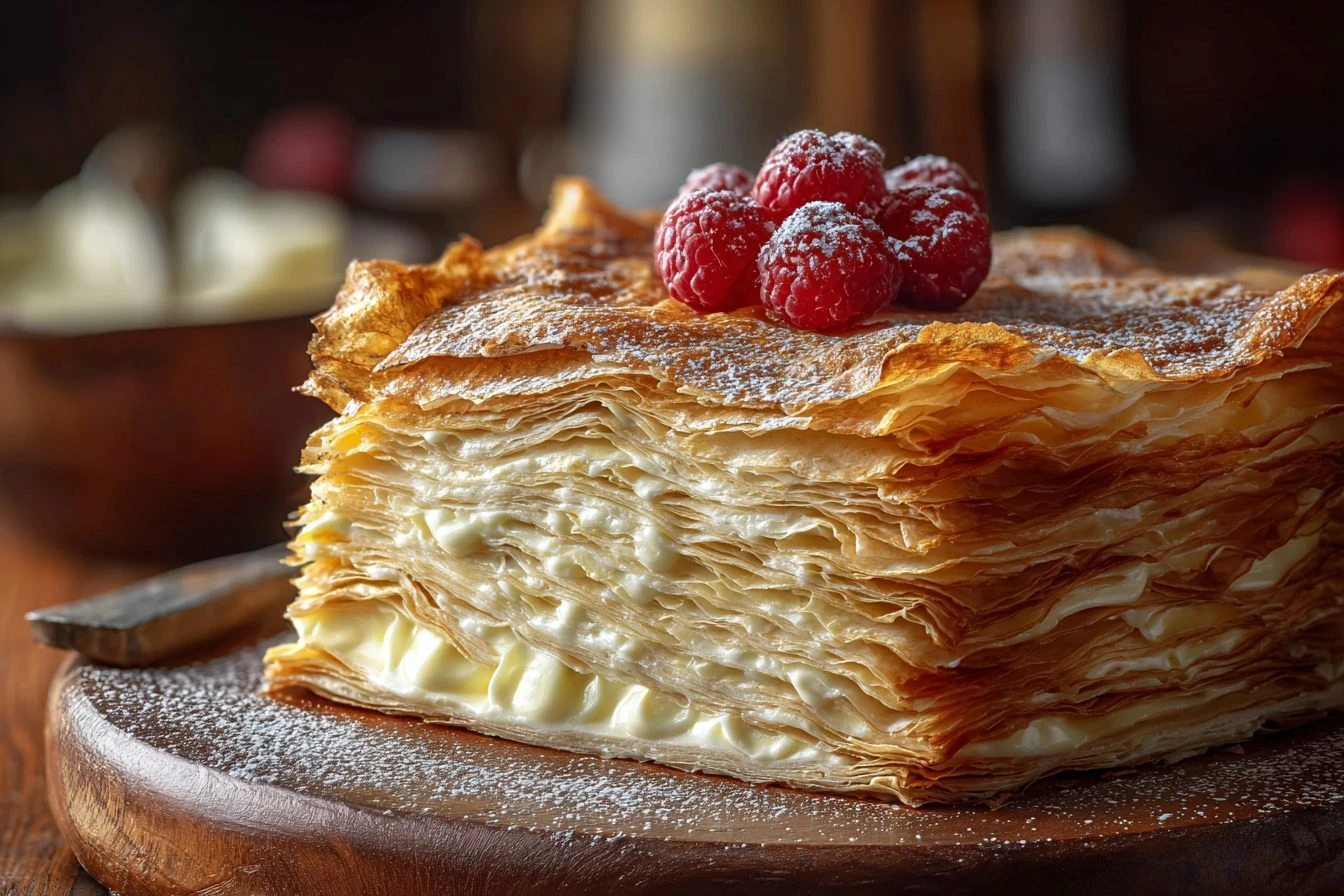 Easy Vanilla Mille Crepe Cake Recipe Homemade Vanilla Cream Mille Crepe Cake How To Make Vanilla Mille Crepe Cake Best Van...