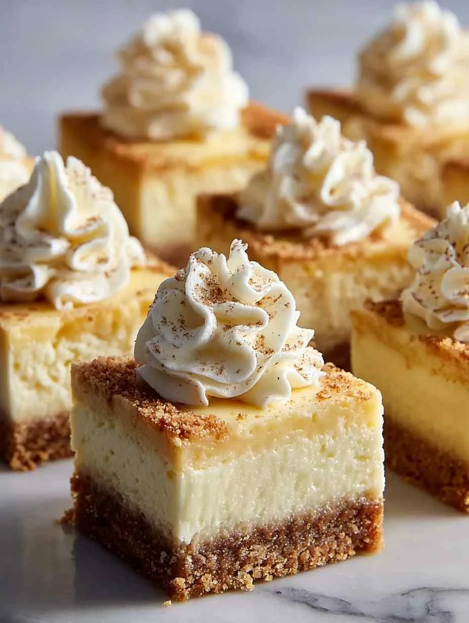 Eggnog Cheesecake Bars Recipe Homemade Eggnog Cheesecake Bars Nutmeg Crust Recipe Ideas Christmas Dessert Recipes Cheeseca...