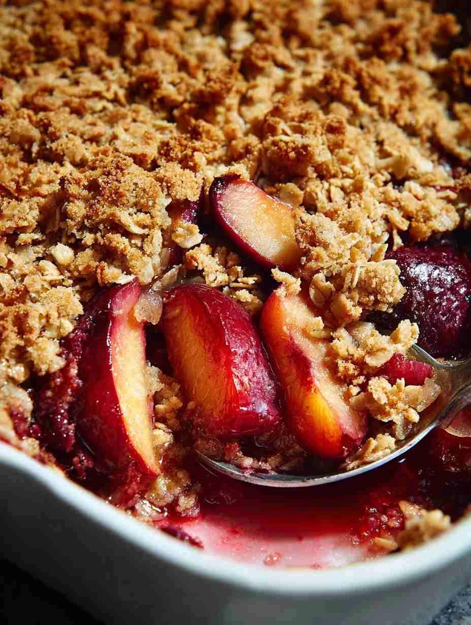 Healthy Plum Crisp