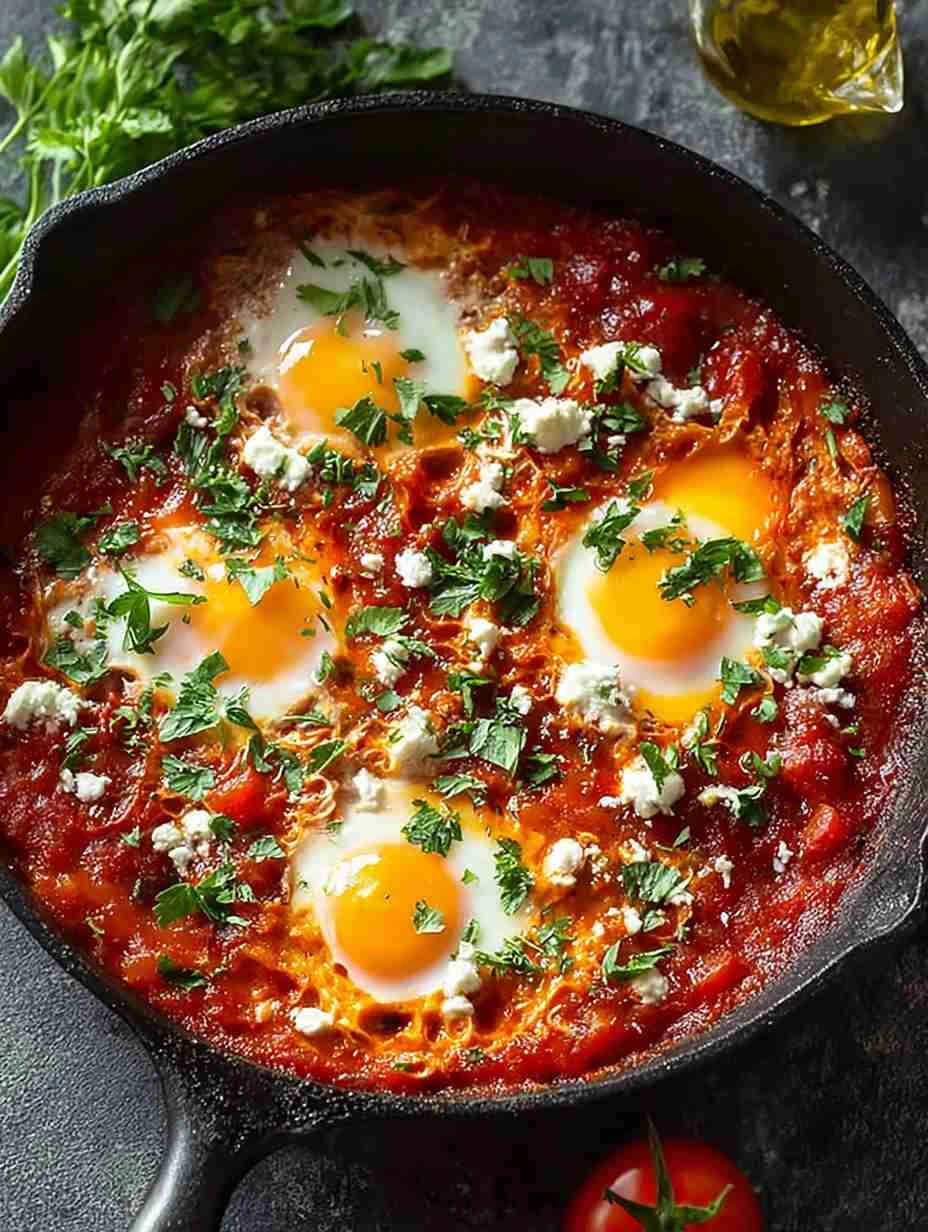 Keto Shakshuka With Olive Oil Recipe Low Carb Garlic Shakshuka Easy Keto Shakshuka Cooking Instructions Keto Breakfast Ide...