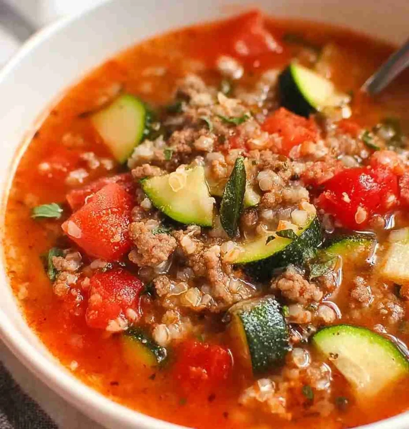 Keto Zucchini Cauliflower Soup Recipe Low Carb Cauliflower Zucchini Soup Hearty Keto Cauliflower Soup Best Low-carb Zucchi...