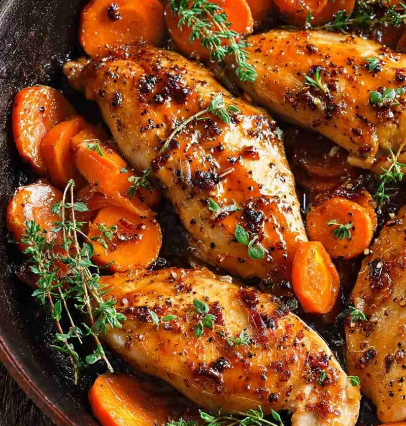 Maple Glazed Chicken Sweet Potato Recipe Easy Maple Glazed Chicken Dinner Best Sweet Potato And Chicken Bake Healthy Maple...