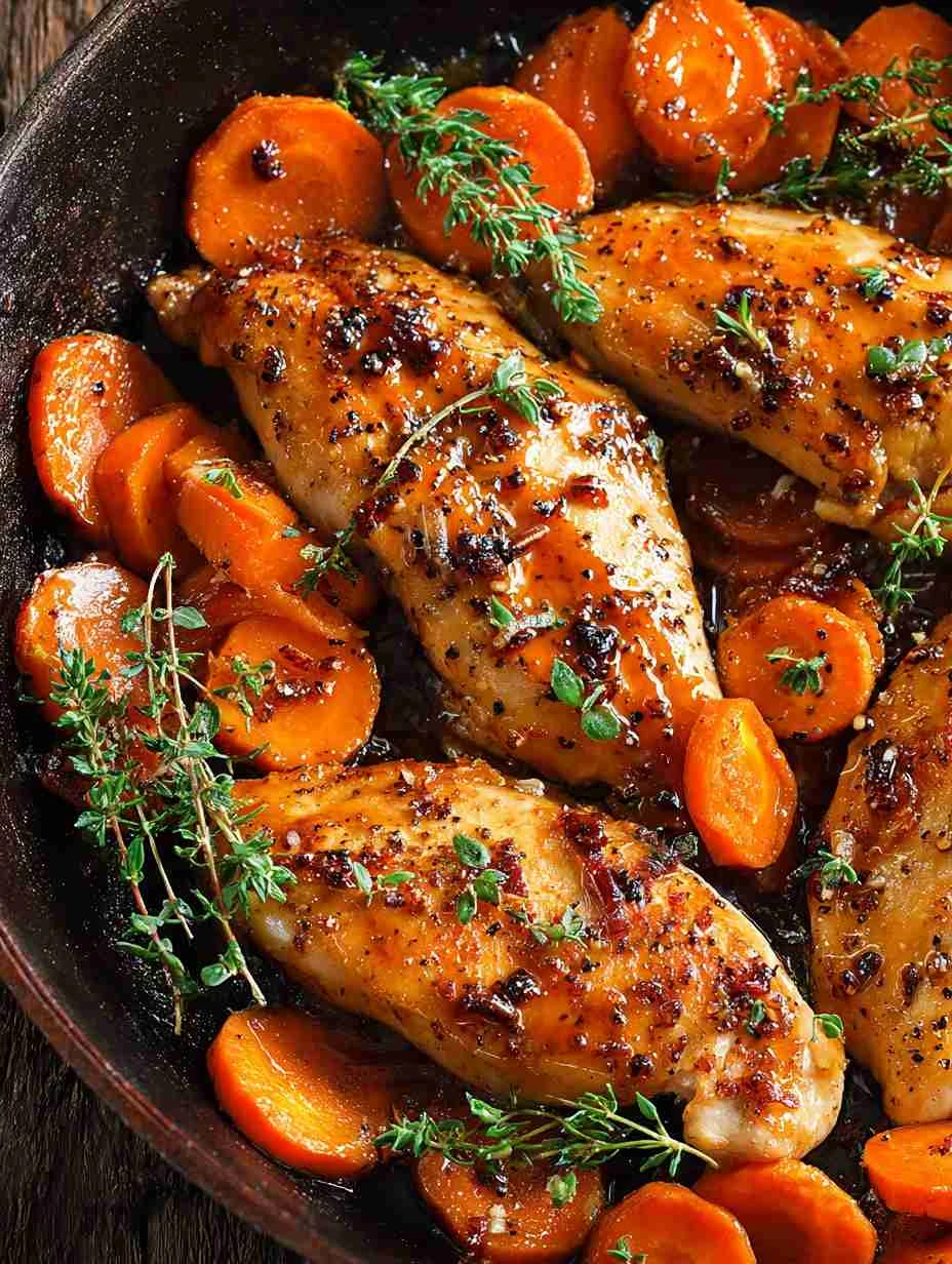 Maple-Glazed Chicken with Sweet Potatoes