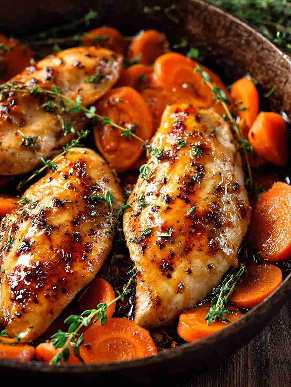 Maple Glazed Chicken Sweet Potato Recipe Easy Maple Glazed Chicken Dinner Best Sweet Potato And Chicken Bake Healthy Maple...