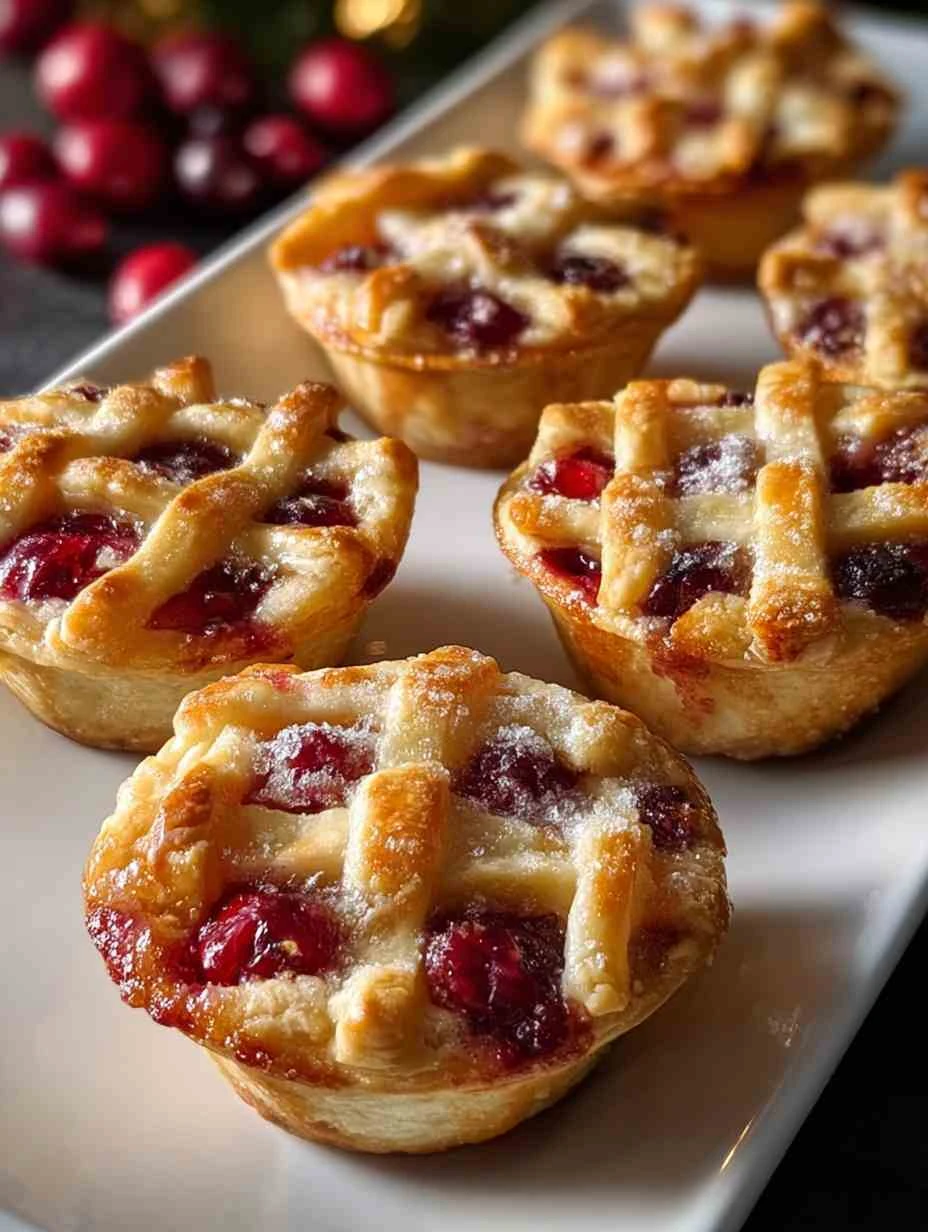 Mini Apple Cranberry Pies with Lattice Crust – A Christmas Treat Worth Sharing
