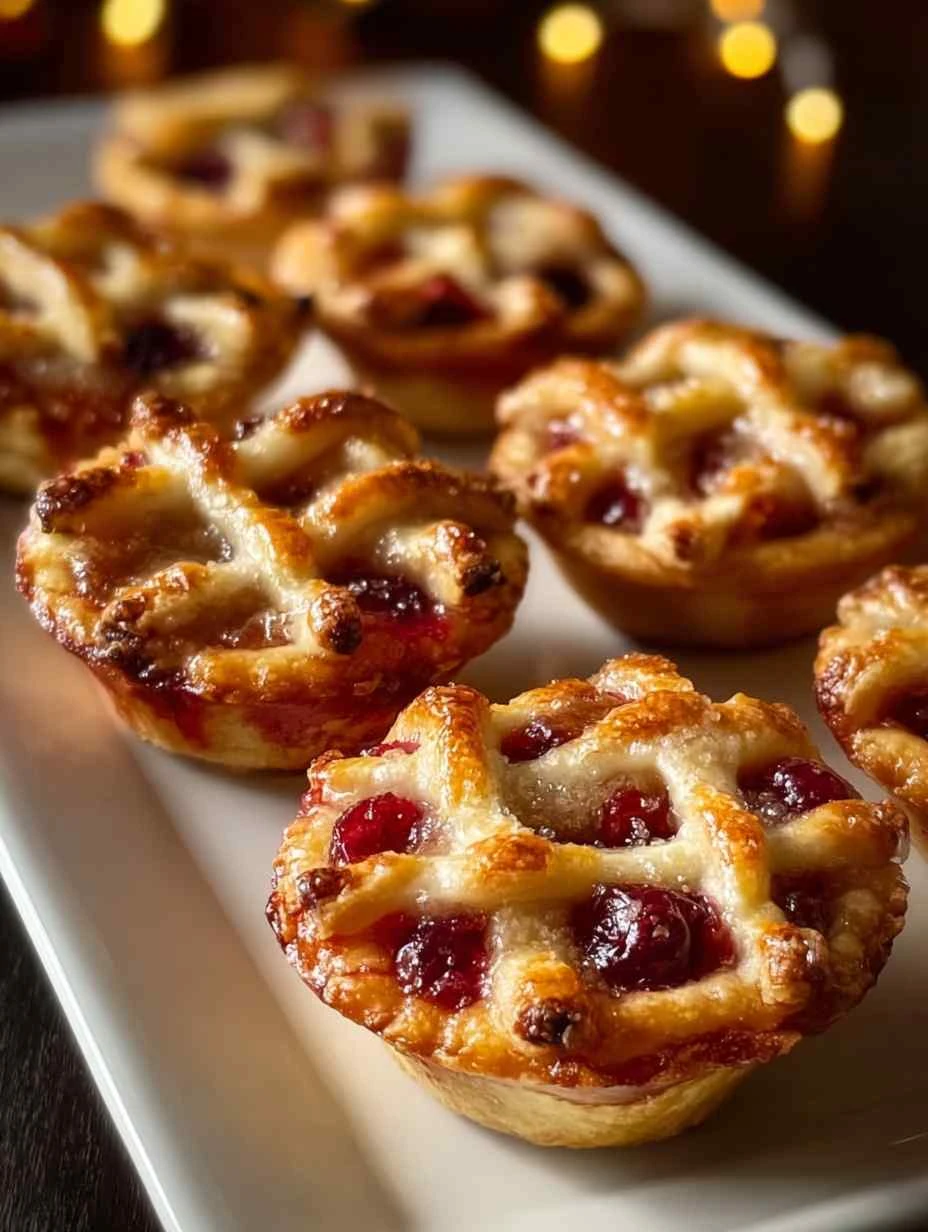 Mini Apple Cranberry Pies Recipe Lattice Crust Pie Ideas Christmas Cranberry Dessert Recipes How To Make Mini Apple Pies B...