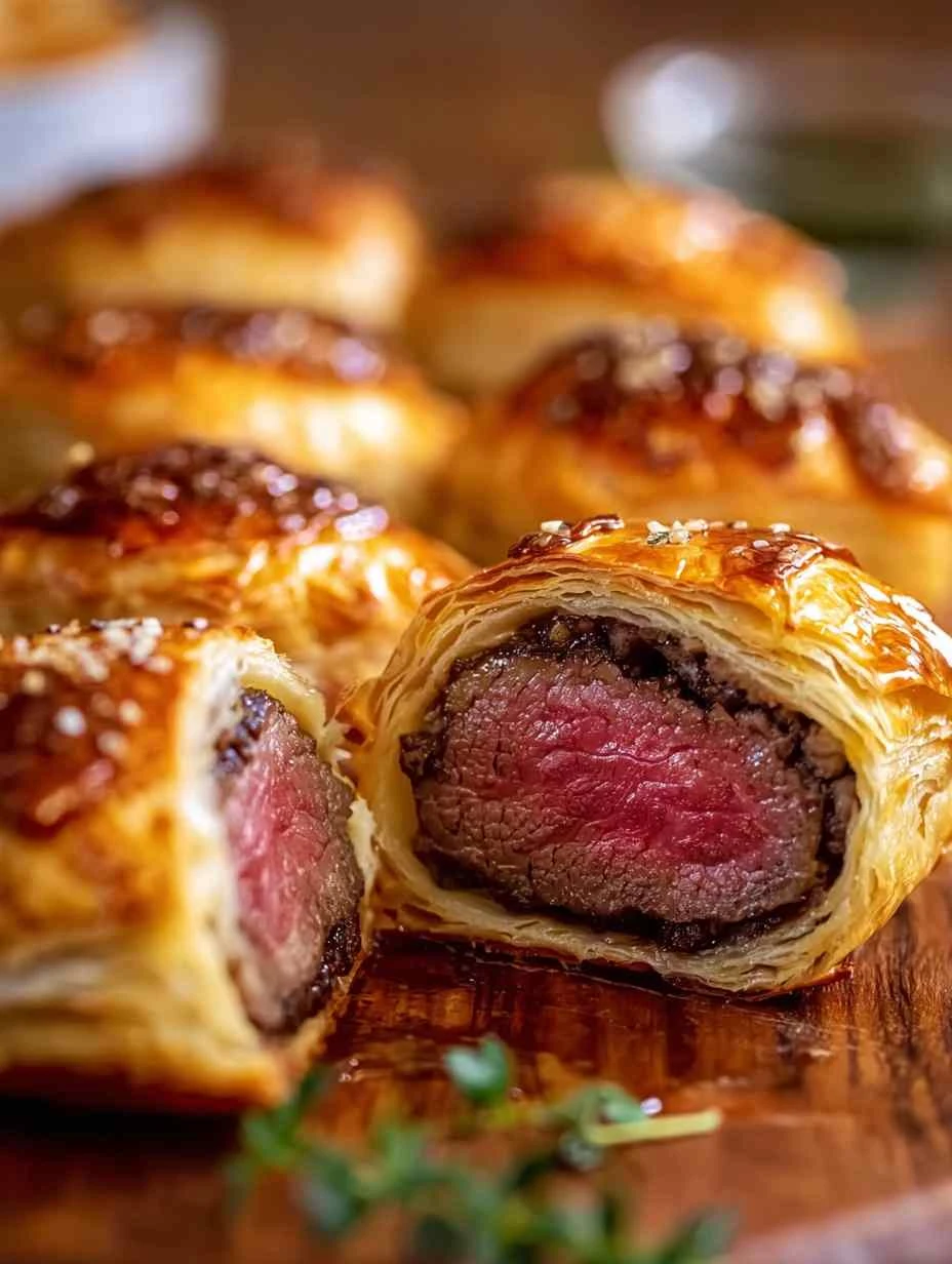 Mini Beef Wellington Bites Recipe Easy Beef Wellington Appetizers Elegant Beef Wellington Mini Bites Quick Mini Beef Welli...