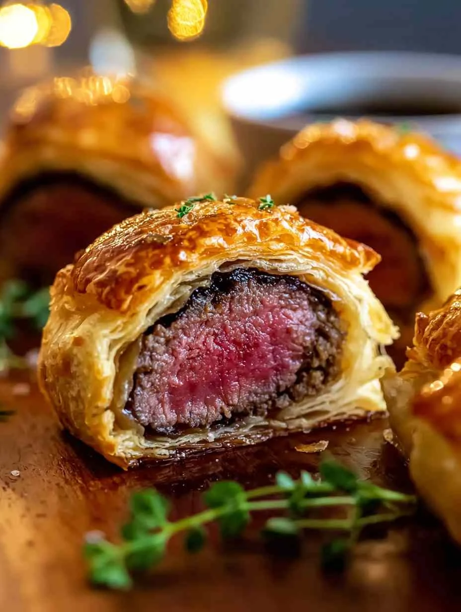 Mini Beef Wellington Bites Recipe Easy Beef Wellington Appetizers Elegant Beef Wellington Mini Bites Quick Mini Beef Welli...