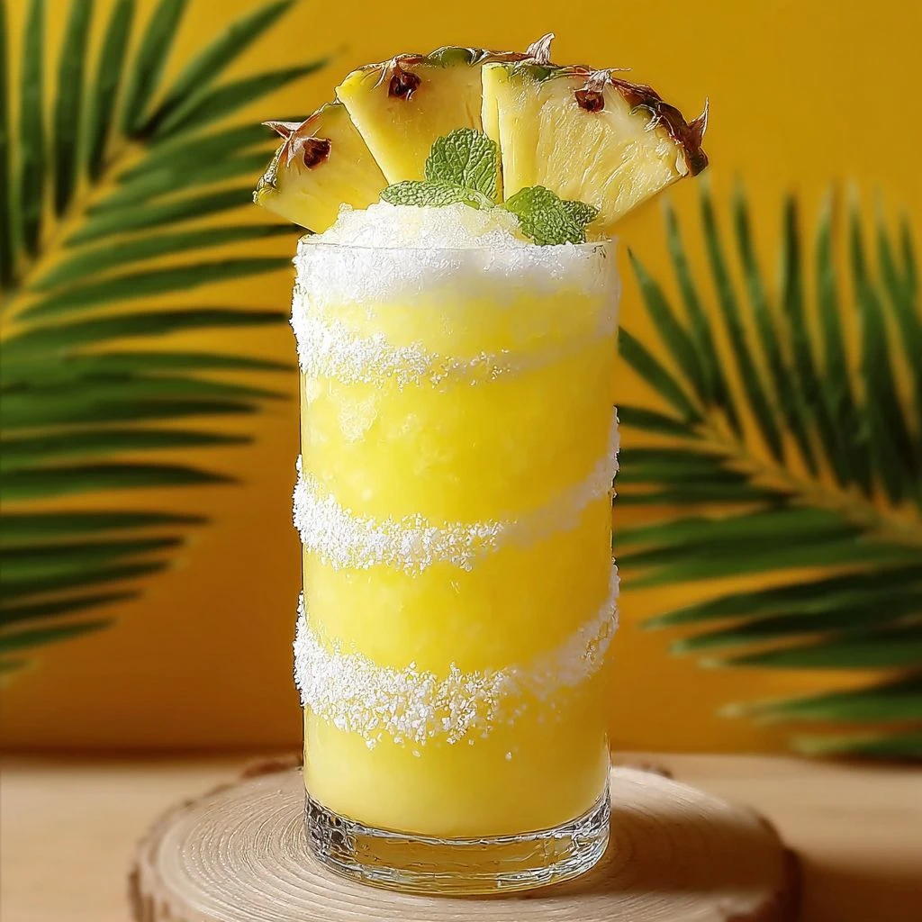 Non Alcoholic Piña Colada Punch Recipe Easy Virgin Piña Colada Punch Refreshing Piña Colada Punch Ideas Homemade Non Al...