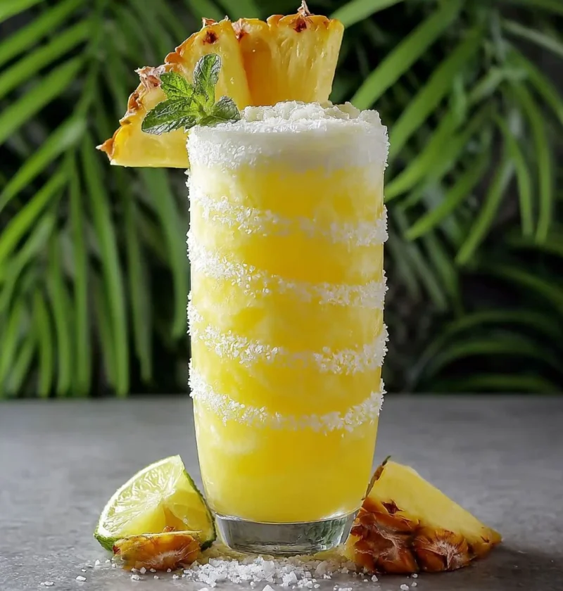 Non Alcoholic Piña Colada Punch Recipe Easy Virgin Piña Colada Punch Refreshing Piña Colada Punch Ideas Homemade Non Al...
