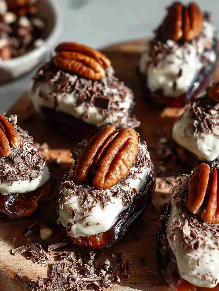 Pecan Pie Stuffed Dates Recipe Homemade Pecan Pie Stuffed Dates Vegan Pecan Pie Stuffed Dates Gluten-free Pecan Pie Stuffe...