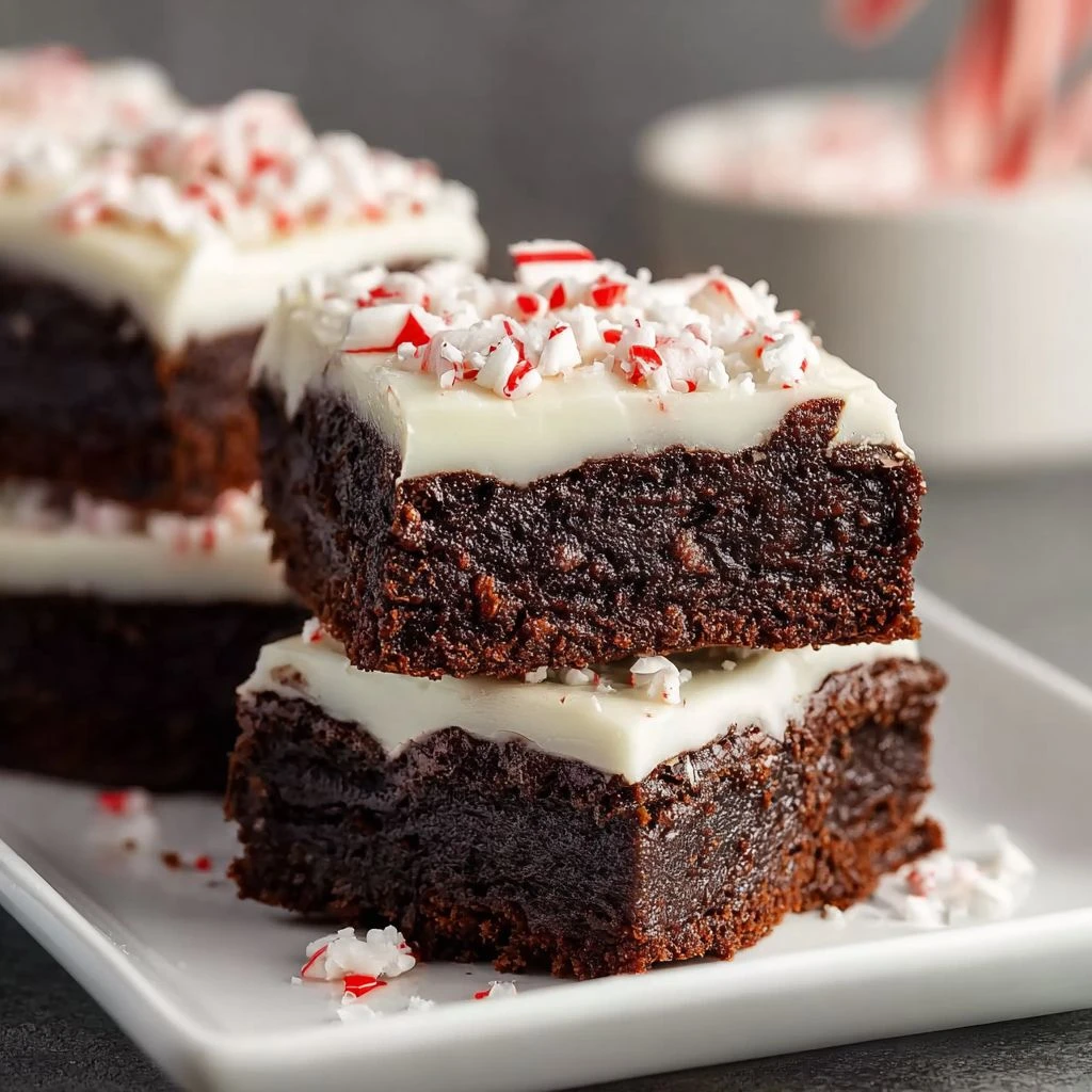 Peppermint Brownies Recipe Chocolate Chewy Peppermint Brownies Homemade Gluten Free Peppermint Brownies Best Chocolate Pep...