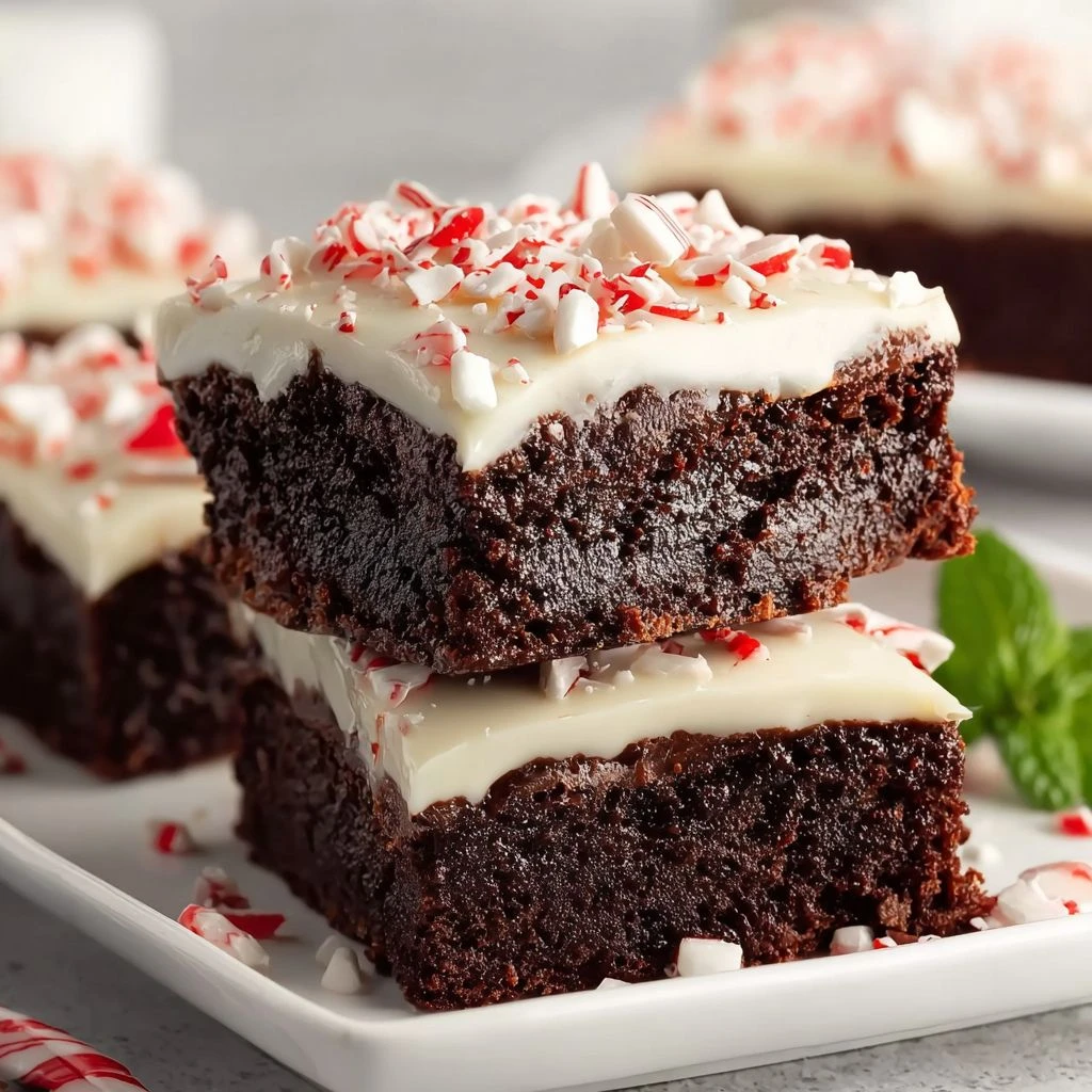Peppermint Brownies: Indulgently Chewy Delight for Chocolate Lovers