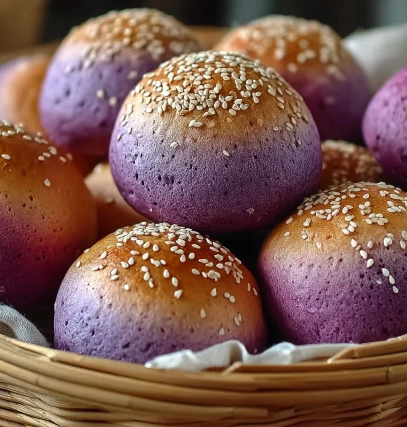 Purple Sweet Potato Buns Recipe Homemade Purple Sweet Potato Buns How To Make Sweet Potato Buns Benefits Of Purple Sweet P...