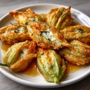 Ricotta & Herb Stuffed Zucchini Blossoms: A Must-Try Delight!