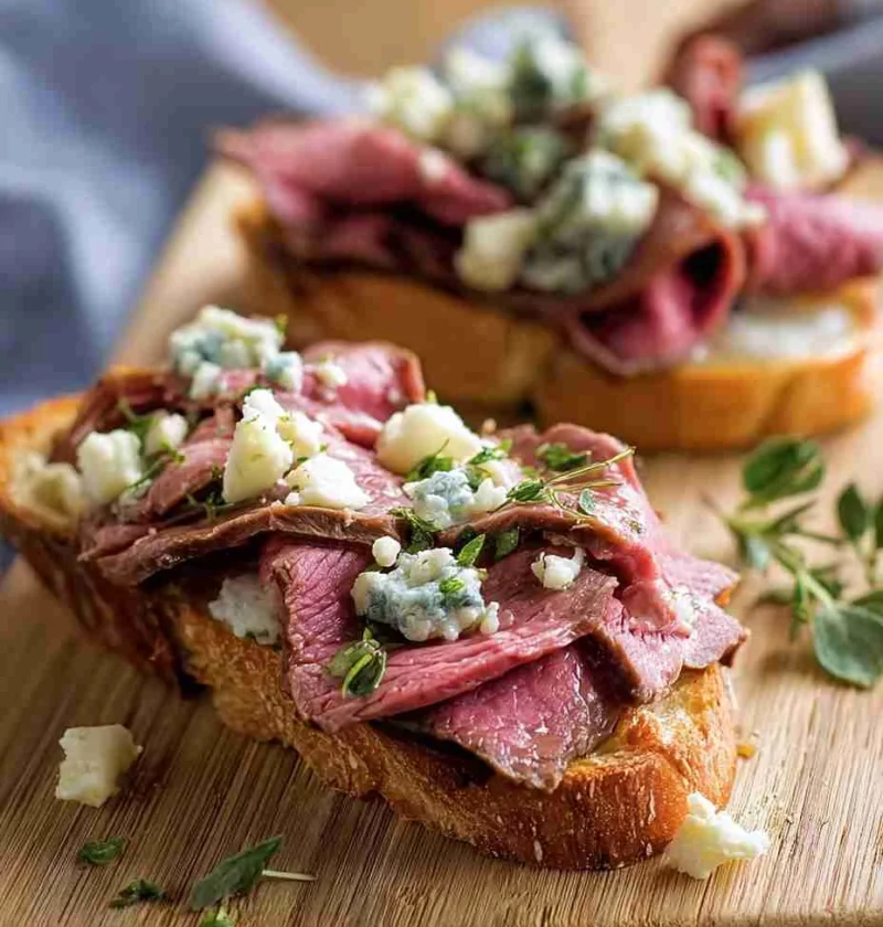 Roast Beef Blue Cheese Tartine Recipe Gourmet Roast Beef Tartines Blue Cheese Tartine Ideas Cozy Gourmet Beef Recipes Best...