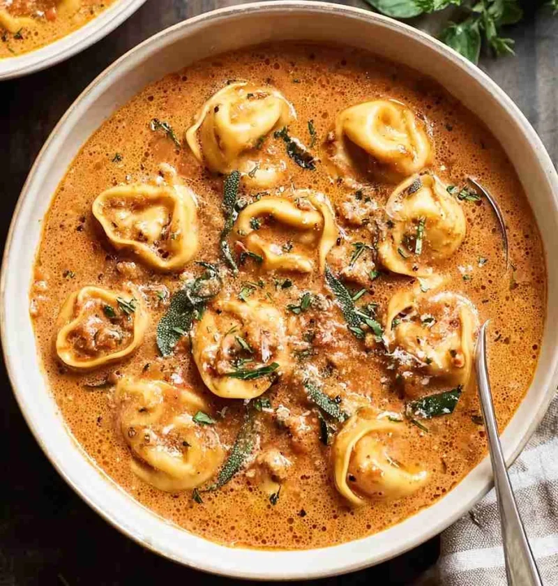 Slow Cooker Creamy Tortellini Soup Recipe Best Sausage Tortellini Soup Slow Cooker Tomato Base Italian Sausage Soup Creamy...