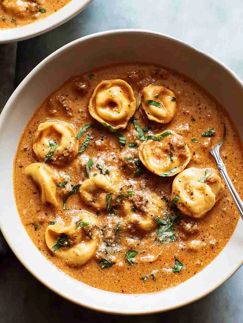 Slow Cooker Creamy Tortellini Soup Recipe Best Sausage Tortellini Soup Slow Cooker Tomato Base Italian Sausage Soup Creamy...
